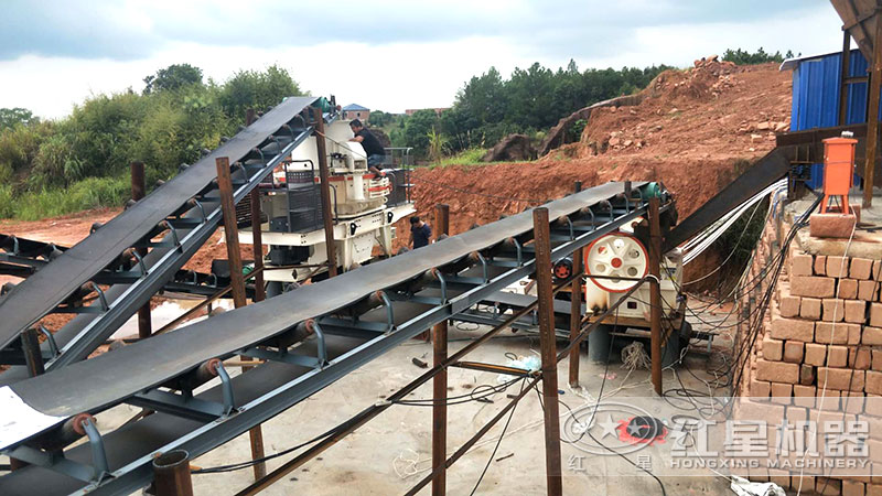 1060破碎機(jī)搭配制砂機(jī)破碎軟性石料，日產(chǎn)量3230噸