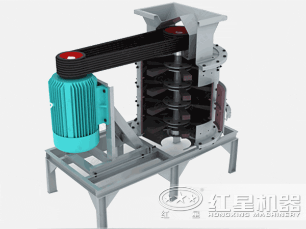 立式復(fù)合破碎機工作原理