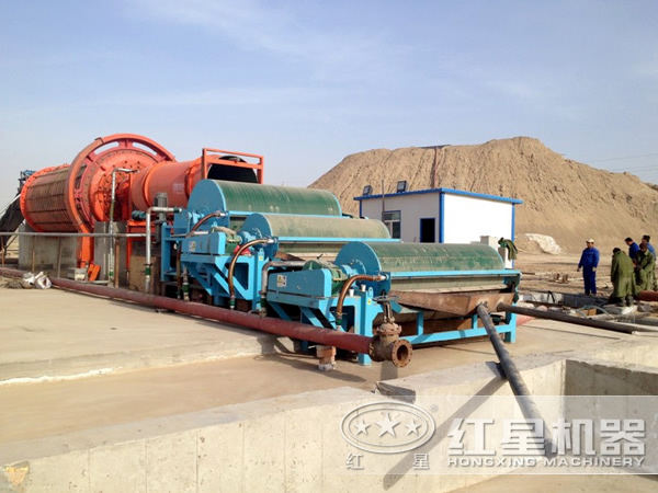 石英砂選礦設備現(xiàn)場