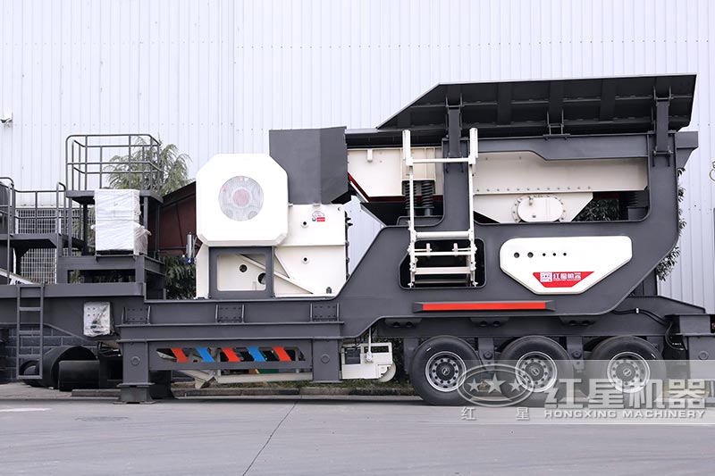 時(shí)產(chǎn)500噸的輪胎式移動碎石機(jī)