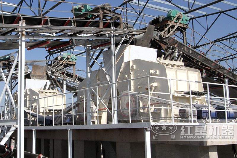 碎石破碎機(jī)生產(chǎn)線-反擊式破碎機(jī)，可安排就近現(xiàn)場(chǎng)考察