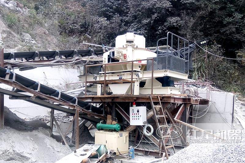 固定制砂機，現(xiàn)場展示
