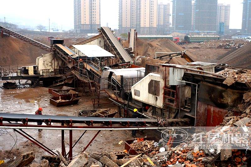 建筑垃圾粉碎機(jī)現(xiàn)場(chǎng)展示，可就近現(xiàn)場(chǎng)考察