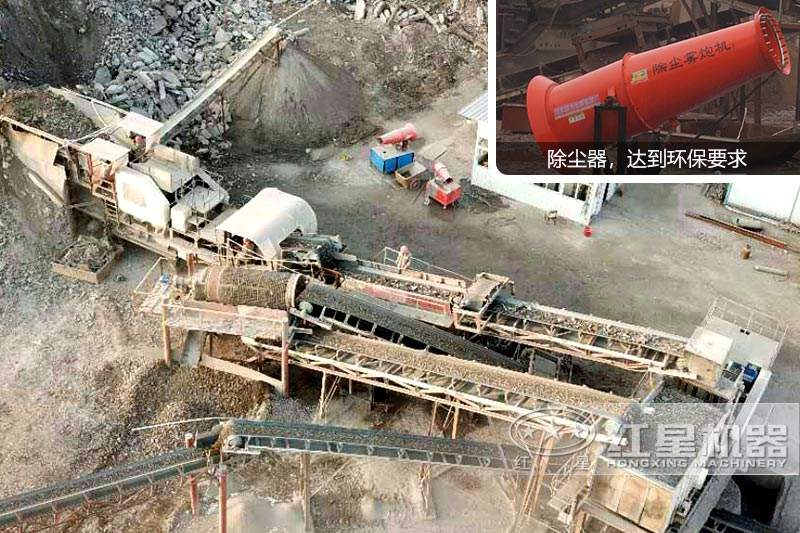 建筑垃圾俯視全景，達(dá)到環(huán)保要求