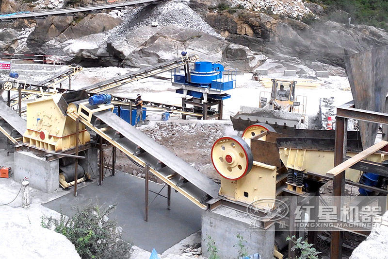 山石打石機生產線現(xiàn)場