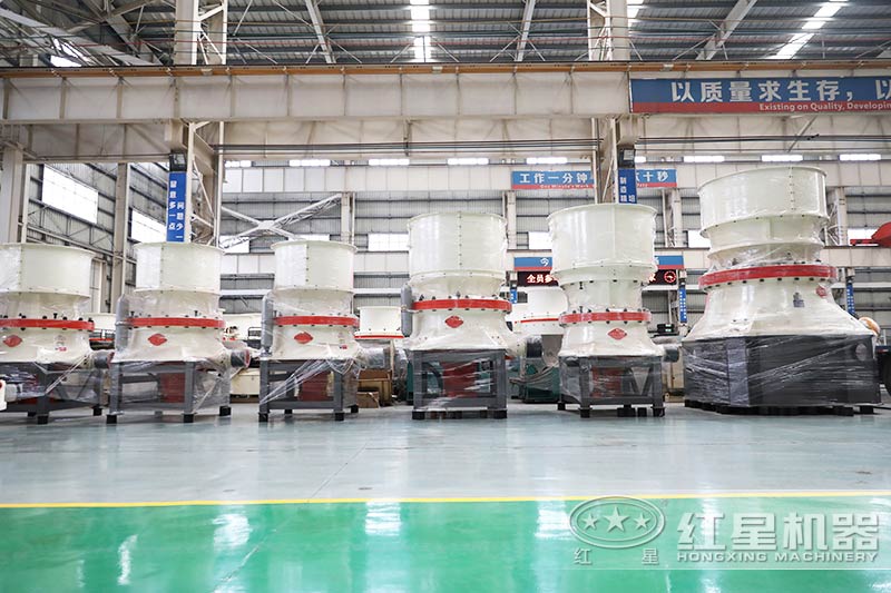 圓錐式破碎機(jī)，對硬度較大的河卵石破碎效果更佳