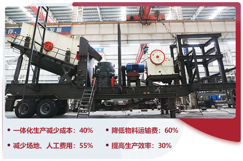 移動式石子破碎機一體化生產(chǎn)，智能更安全