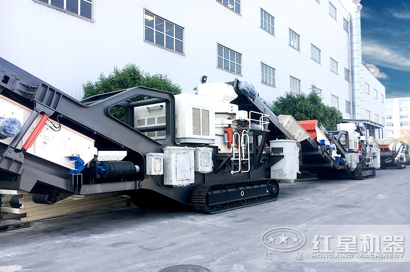 圓錐破履帶式碎石機(jī)，液壓碎石智能性好