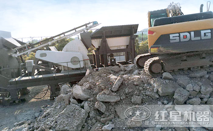 混凝土破碎機(jī)，破碎物料細(xì)節(jié)